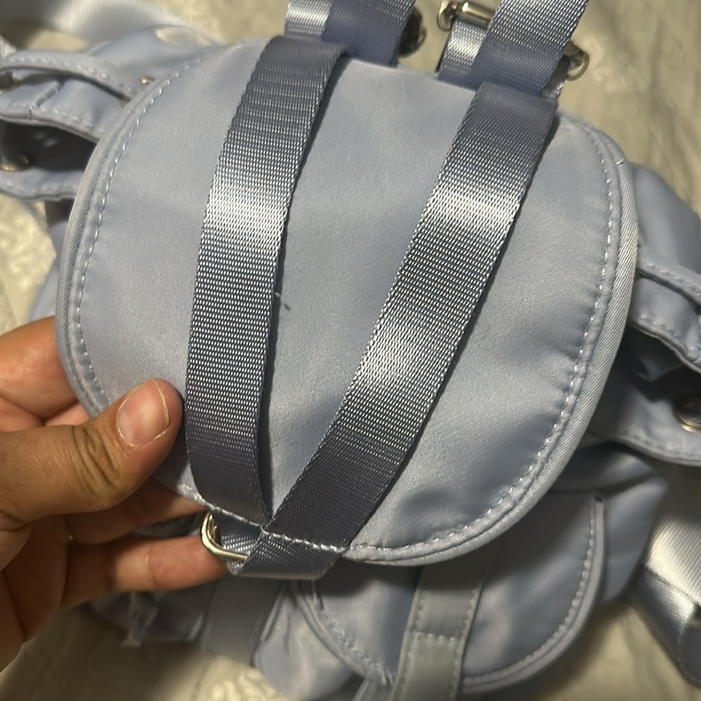 Wild Fable Light Blue Drawstring Mini Backpack - image 3
